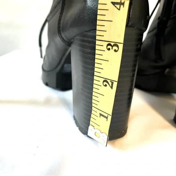 HOST PICK Charlotte Russe Chunky Heel Boots in Black - Picture 11 of 11